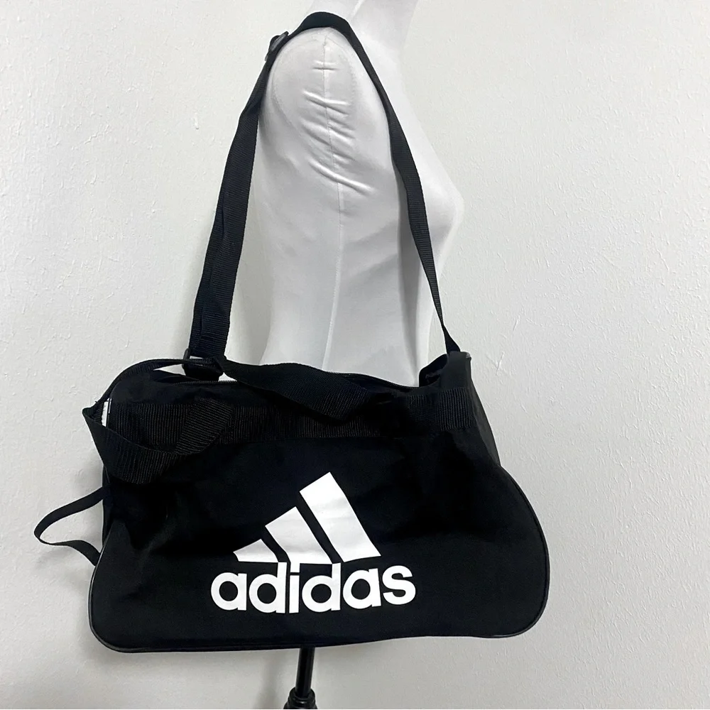 Adidas Diablo Duffel Bag Training Unisex Black Exercise Spacious EUC